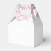 60誕生日牡丹ピンク金ゴールドグリッターカスタム フェイバーボックス (裏面サイド)