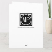 60誕生日独自のInstagramフォトカードを作成 カード (裏面)