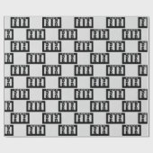 60誕生日用の黒い走行距離 ラッピングペーパー (フラット)