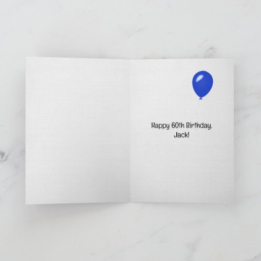 60誕生日用マガジンカバー カード (内部)