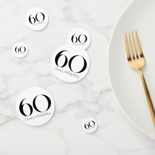 60誕生日白黒紙吹雪 コンフェッティ (グループ)