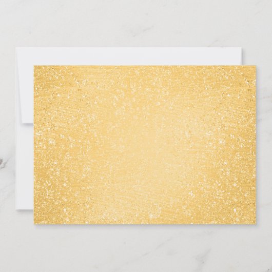 60誕生日目の金ゴールドバルーングリッター日付の保存 招待状 (裏面)