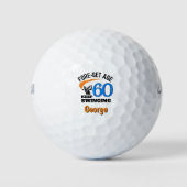60誕生日祖父 – 60年の贈りクラシック物 ゴルフボール (正面)