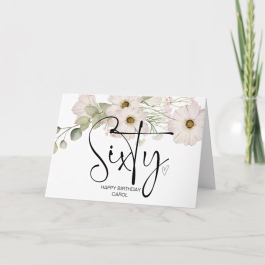 60誕生日第60回ハッピーバースデーfor Friends カード (正面)