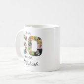 60誕生日自分のInstagram写真を作成 コーヒーマグカップ (正面左)