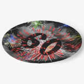 60誕生日花火inクラウド紙プレート ペーパープレート (アングル)