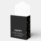 60誕生日赤金ゴールドグリッターバルーン優先ボックス フェイバーボックス (オープン)