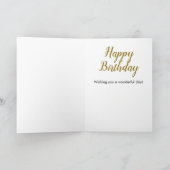 60誕生日金ゴールド60アクロスティックカード カード (内部)