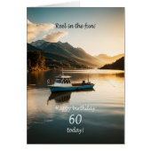 60誕生日魚釣りfrom a boat (正面)
