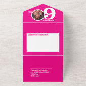 60誕生日0 オールインワン招待状 (外側)