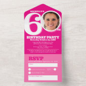 60誕生日0 オールインワン招待状 (内側)