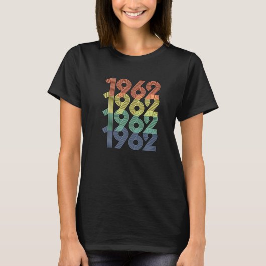 60誕生日1962生まれ人女ヴィンテージ60年 Tシャツ (正面)