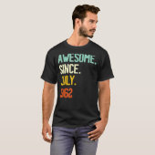 60誕生日1962素晴らし年7月以来60歳 Tシャツ (正面フル)