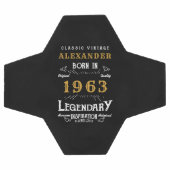 60誕生日1963モノグラム名伝説的 サッカーボール (フラット)