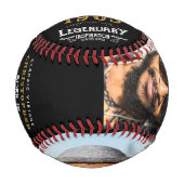 60誕生日1963モノグラム名写真伝説 野球ボール (正面)