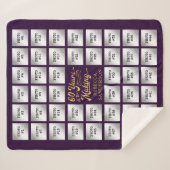 60誕生日44フォトコラージュ制作年 シェルパブランケット (正面(横))