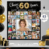 60誕生日45フォトコラージュ応援から年 ポスター