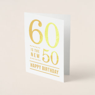 60誕生日60が新型50 箔カード