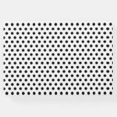 60誕生日60とセンセーショナル水玉模様 モダン ゲストブック (裏面)