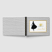 60誕生日60とセンセーショナル水玉模様 モダン ゲストブック (全面)