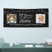 60誕生日60年の歴史と歴史 横断幕 (トレードショー)