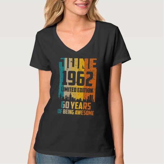 60誕生日60年1962素晴らし年6月以来Vin Tシャツ (正面)