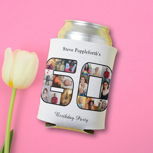 60誕生日60枚目白 缶クーラー