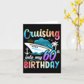 60誕生日60歳の誕生日にクルージング カード (黄色い花)