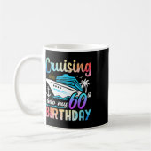 60誕生日60歳の誕生日にクルージング コーヒーマグカップ (左)