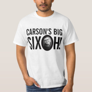 60誕生日6 oh名前をカスタムするフォト白黒 tシャツ