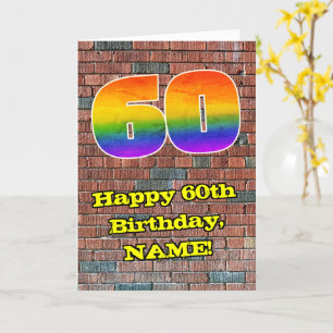 60誕生日:おもしろいグラフィティインスパイア – レボイン60 カード