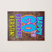 60誕生日～おもしろい、アーバングラフィティインスパイアルック ジグソーパズル (横)