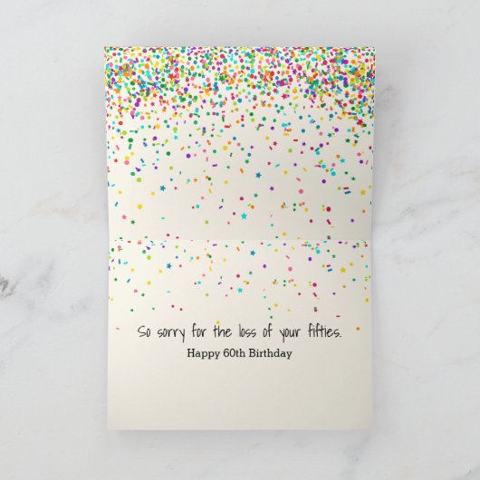 60誕生日 カード (内部)