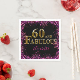 60誕生日 スタンダードカクテルナプキン