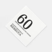 60誕生日 スタンダードランチョンナプキン (角)