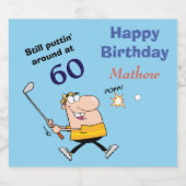 60誕生日 ビールラベル (シングルラベル)