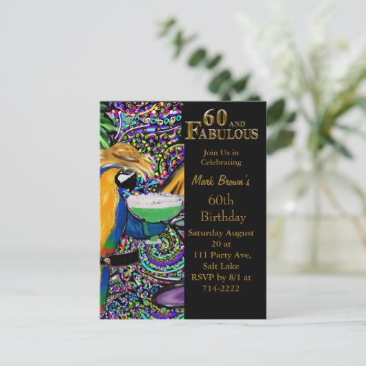 60誕生日 ポストカード (スタンド正面)