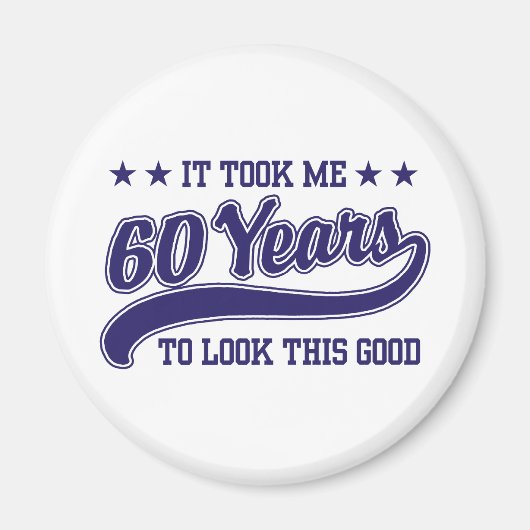 60誕生日 マグネット (正面)