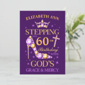 60誕生日、任意の年齢、任意の名前、編集可能 シーズンカード (スタンド正面)