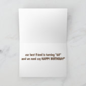 **60誕生日**共有ニュース&ハッピーバースデー カード (内部)