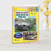 60誕生日!1962年のシボイと同じ年だ！ カード (黄色い花)