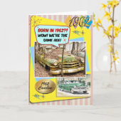 60誕生日!1962年のシボイと同じ年だ! カード (黄色い花)