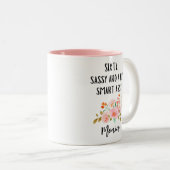 60誕生日、60サッシーとビット頭が切れるアッシー ツートーンマグカップ (正面右)