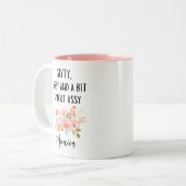 60誕生日、60サッシーとビット頭が切れるアッシー ツートーンマグカップ (正面左)