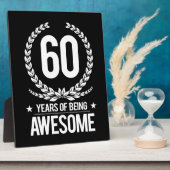 60誕生日(60年素晴らし) フォトプラーク (側面)