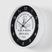 60誕生日、60誕生日時計への贈り物 壁時計 (傾斜)