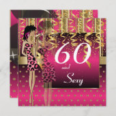 60誕生日Bashパーティー 招待状 (正面/裏面)