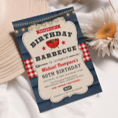 60誕生日BBQサマーバーベキューパーティー 招待状