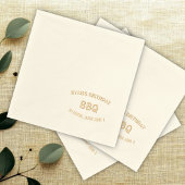 60誕生日BBQ 箔ナプキン