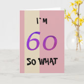 60誕生日for Her おもしろい カード (黄色い花)